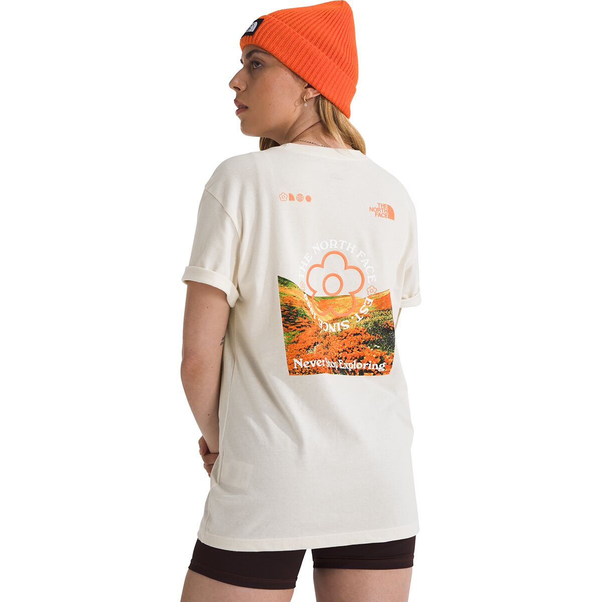 The North Face The North Face Women's Strange Colorful World Flower Field T-Shirt in White Dune - Size: XS - $22.75 at Steep and Cheap