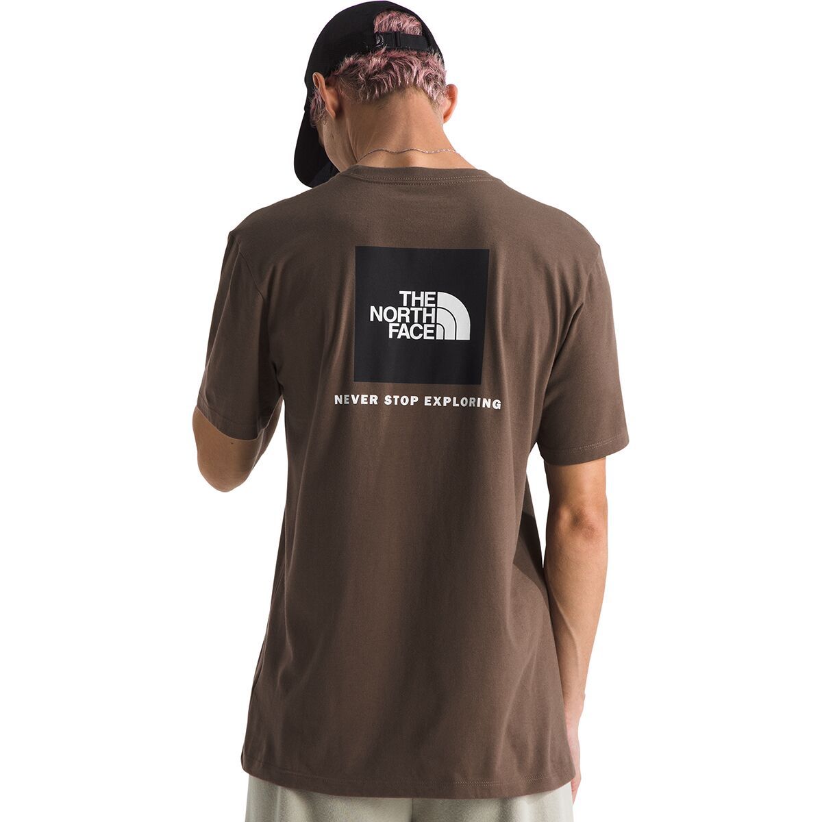 The North Face Men's Evolution Box NSE Short-Sleeve T-Shirt in Iron Bronze - Size: Small