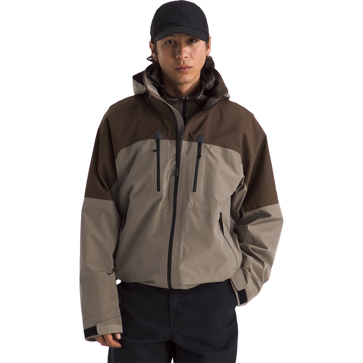 The North Face Men's TNF High Kinetics Extreme Utility Wind Jacket in Mocha Brown / Smokey Brown - Size: XL