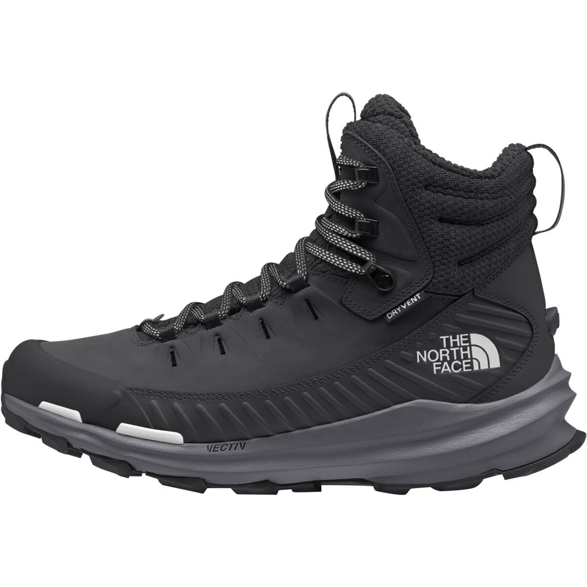 The North Face Women's VECTIV Fastpack Insulated WP Hiking Boot in TNF Black / Vanadis Grey - Size: