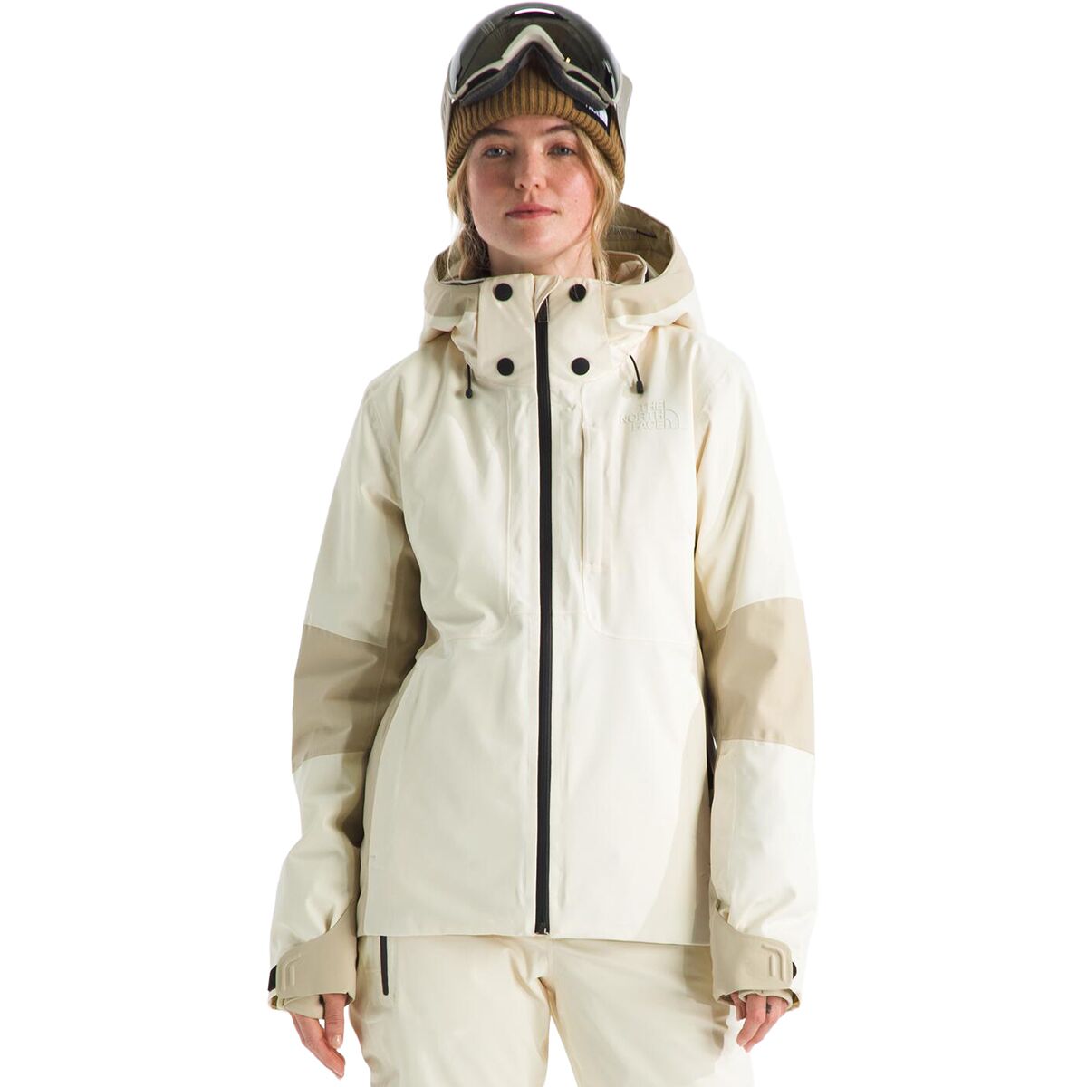 The North Face Women's Lenado Jacket in White Dune / Gravel - Size: XS