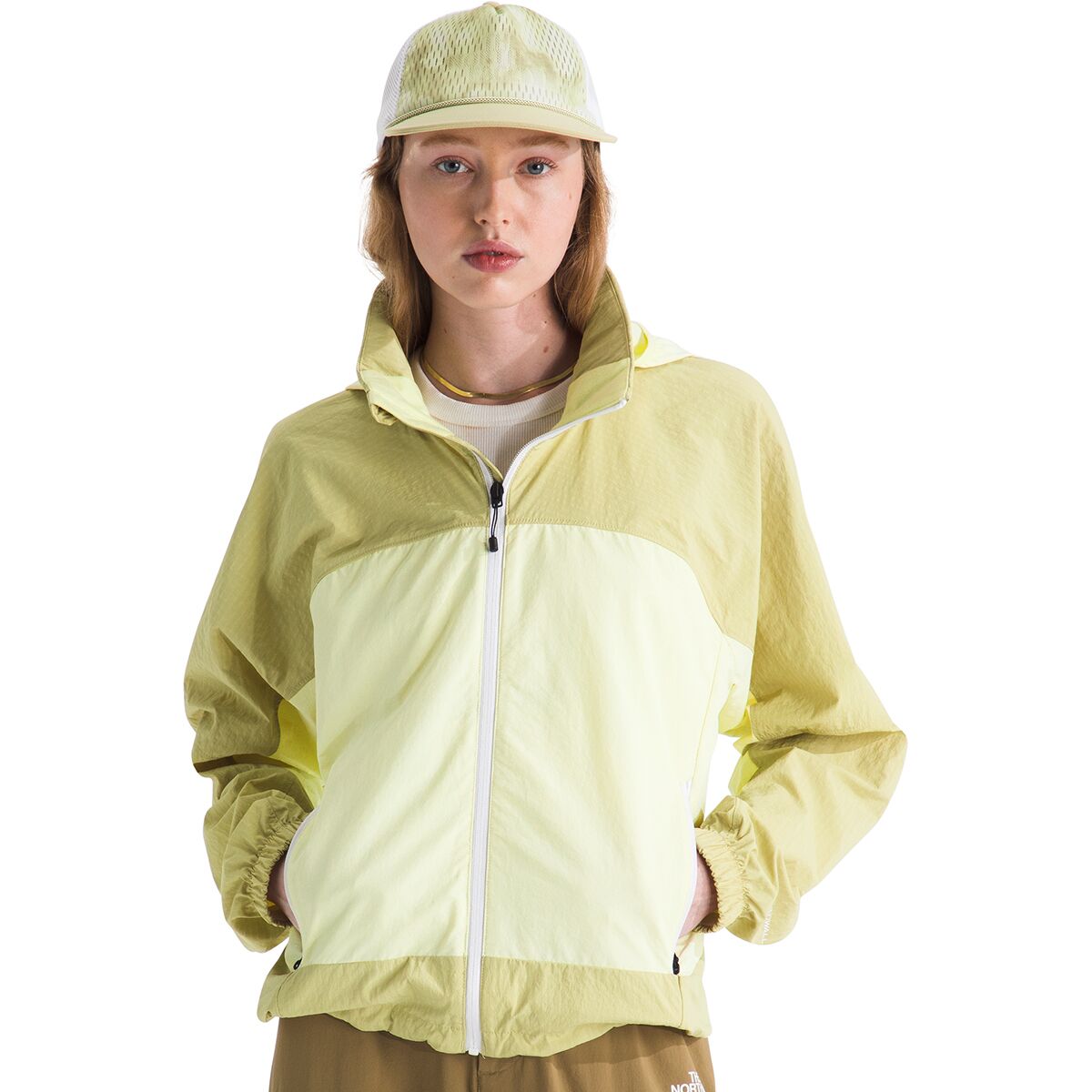 The North Face The North Face Women's TNF EG Utility Wind Jacket in White Dune - Size: Large - $102.00 at SteepandCheap.com