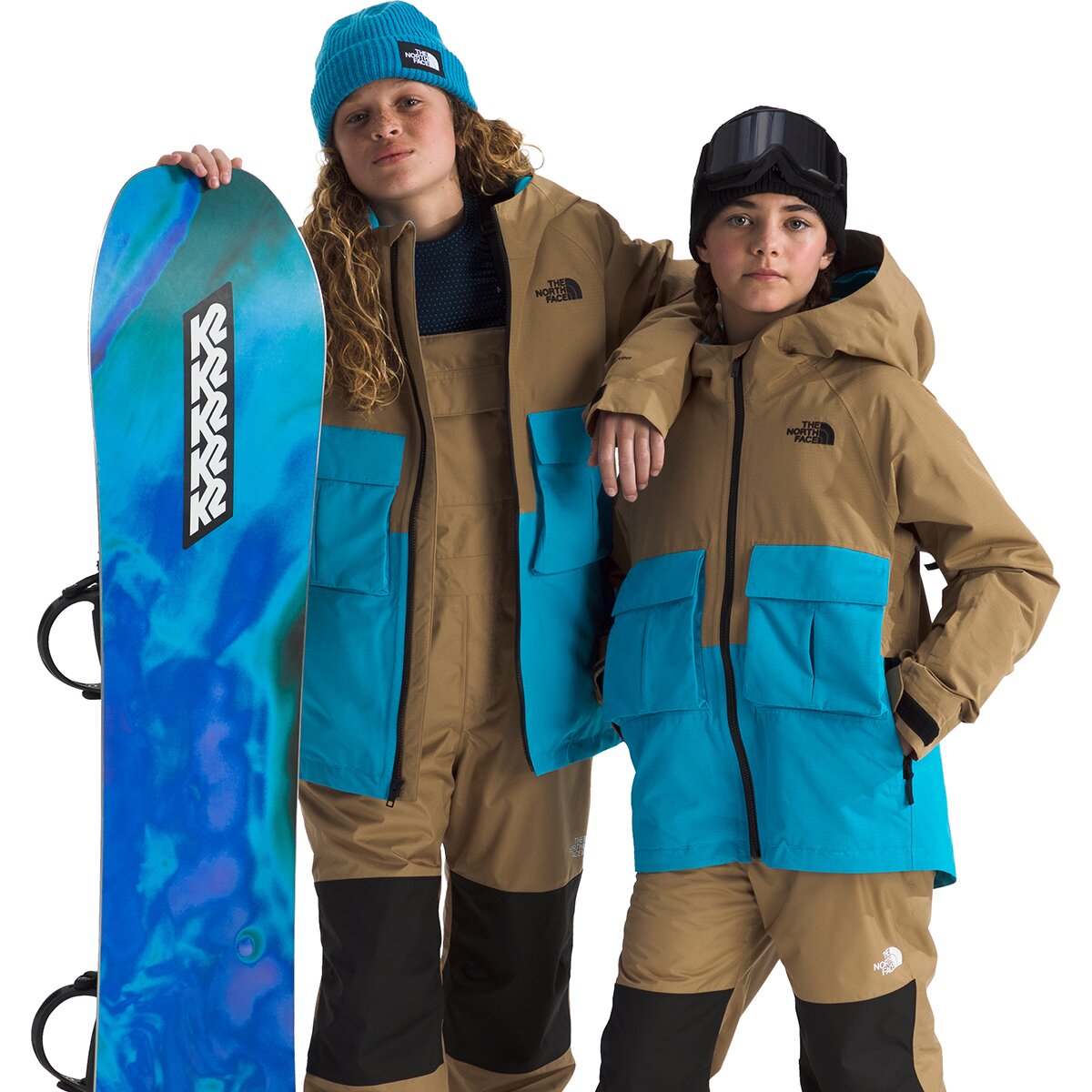 The North Face The North Face Dragline Jacket - Kids' in Utility Brown / Meridian Blue - Size: XL - $172.25 at Steep and Cheap