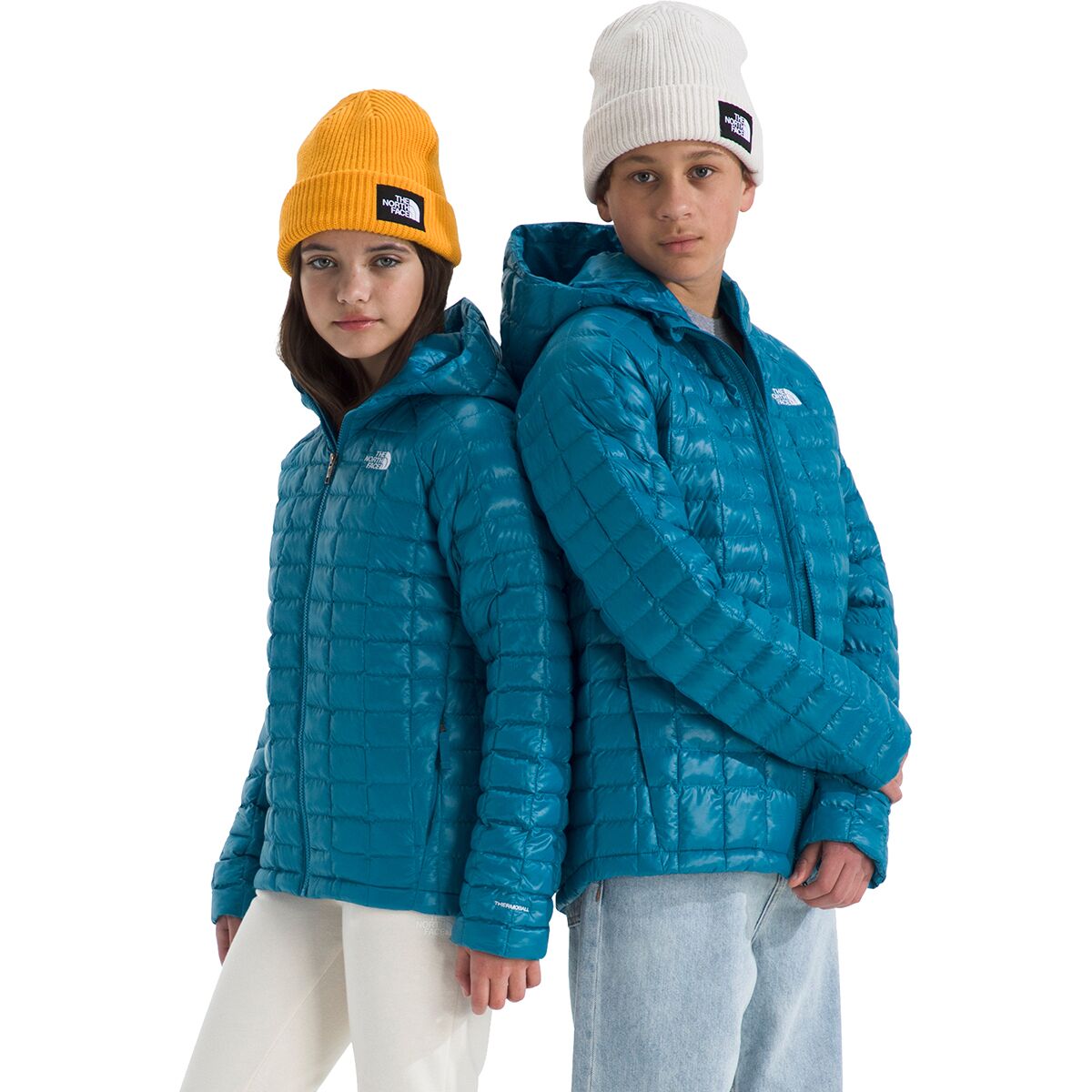 The North Face ThermoBall Hooded Jacket - Kids' in Dusk Blue - Size: Large