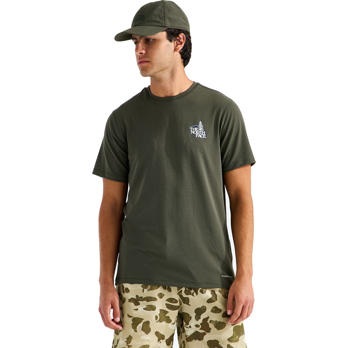 The North Face Men's Adventure Keep Climbin' Short-Sleeve T-Shirt in New Taupe Green - Size: XL