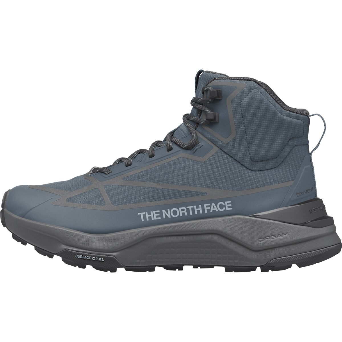 The North Face Men's Fastpack Mid WP Hiking Boot in Granite Grey / Anthracite Grey - Size: