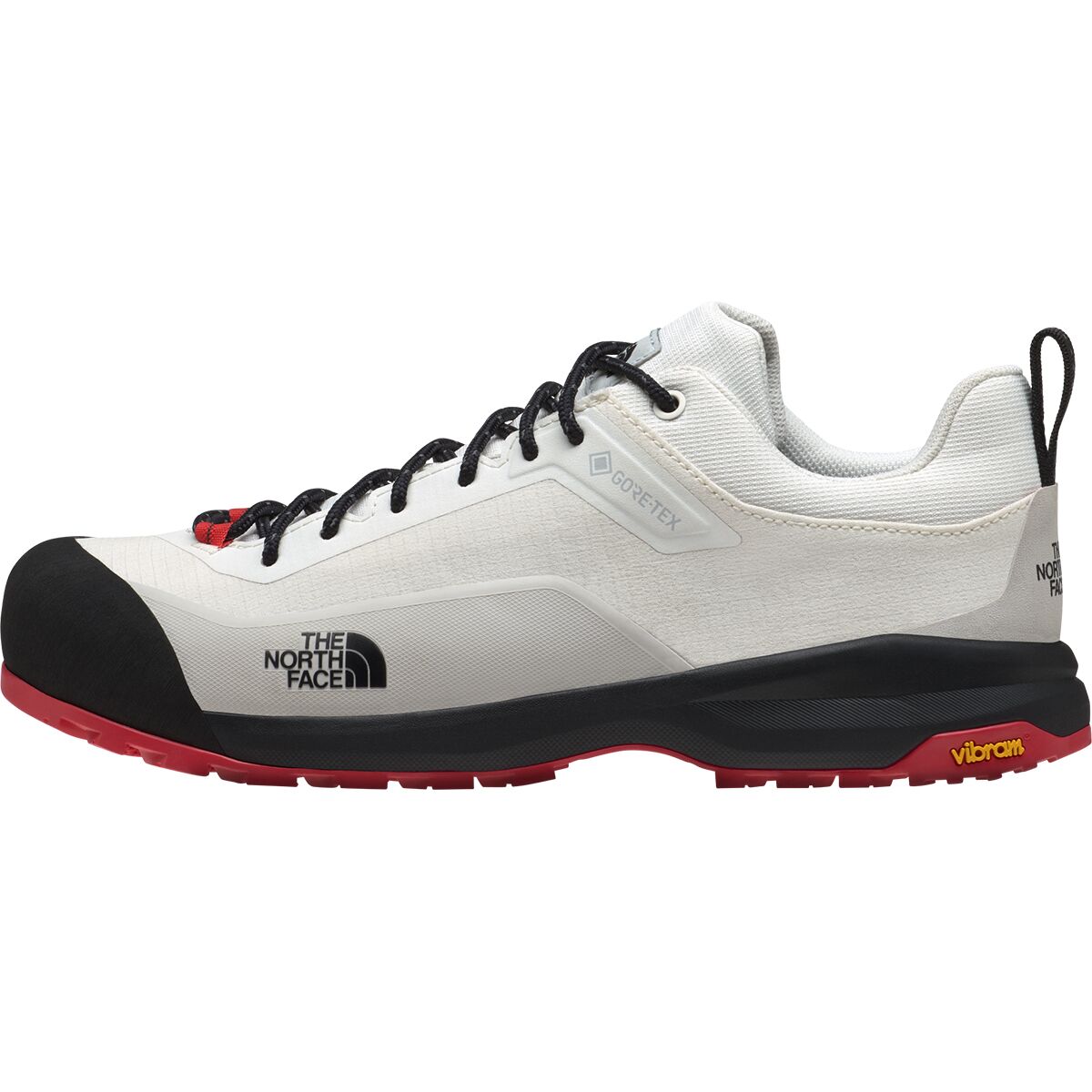 The North Face The North Face Verto Approach GORE-TEX Shoe in White Ash / TNF Red - Size: Mens 7.0/Womens 8.5 - $149.50 at Steep and Cheap