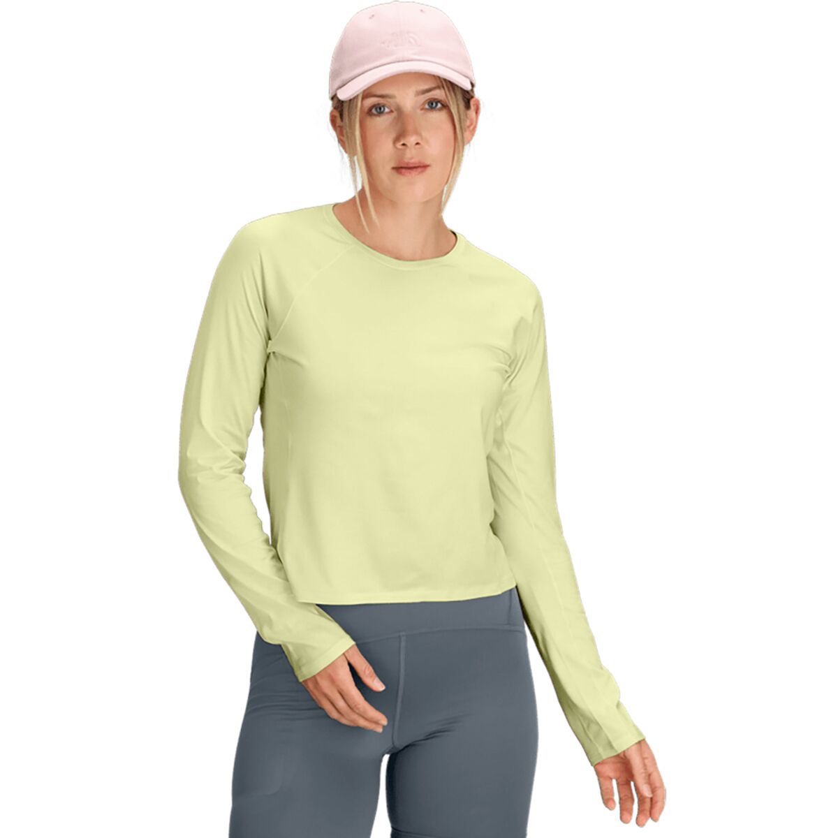 The North Face Women's Jaida Long-Sleeve Shirt in Lemon Mist Light Heather - Size: Small
