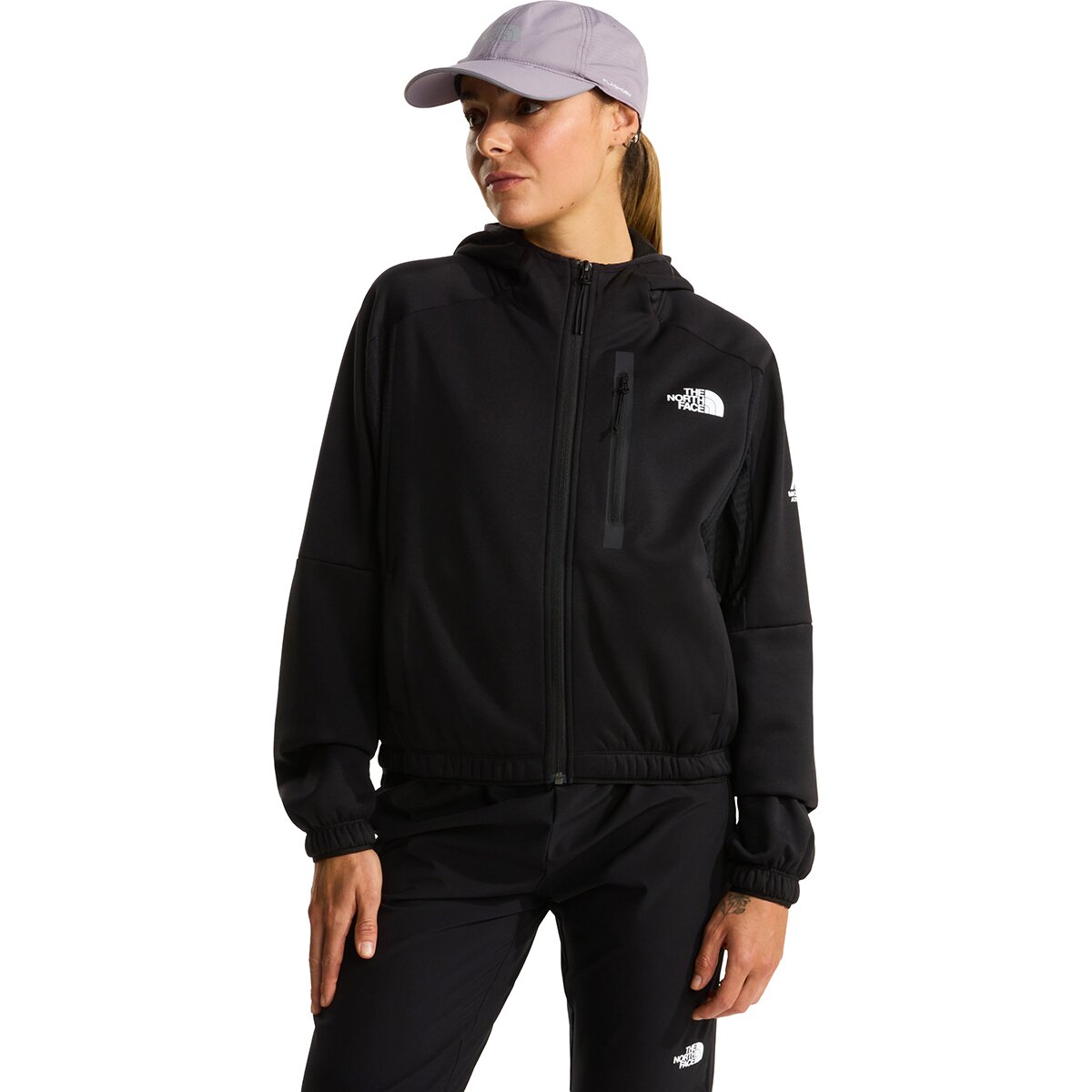 The North Face Women's Mountain Athletics Fleece Full-Zip Jacket in TNF Black - Size: Small