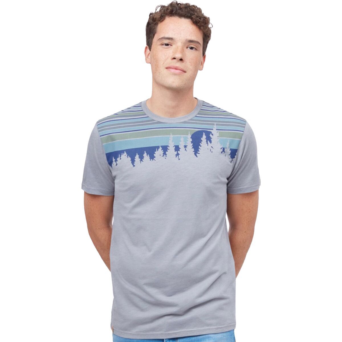 Tentree Men's Retro Juniper Classic T-Shirt in Deep Mahogany Heather - Size: Small