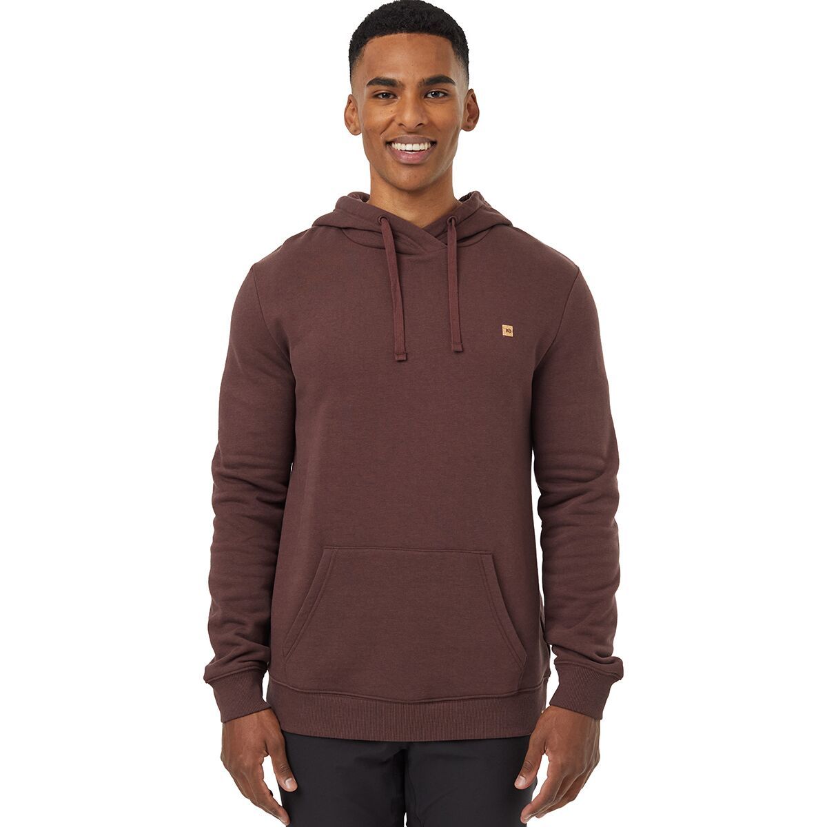 Tentree Men's TreeFleece Reynard Hoodie in Deep Mahogany - Size: XL