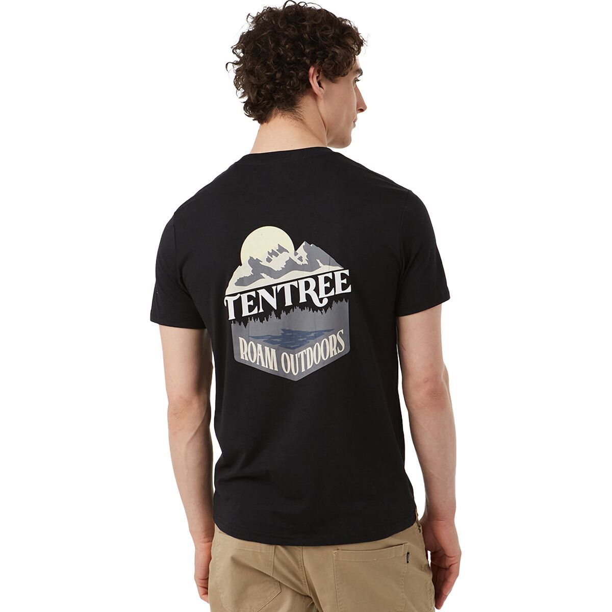 Tentree Men's Roam Outdoors T-Shirt in Meteorite Black - Size: XXL