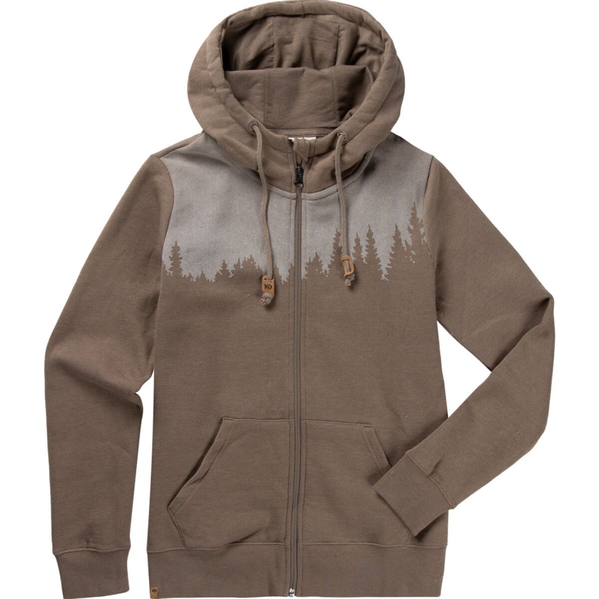 Tentree Women's Juniper Zip Hoodie in Midnight Plum Heather / White - Size: XS
