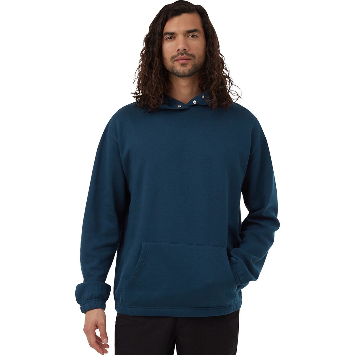 Tentree Men's SeaFleece Snap Hoodie in Reflecting Pond - Size: XL