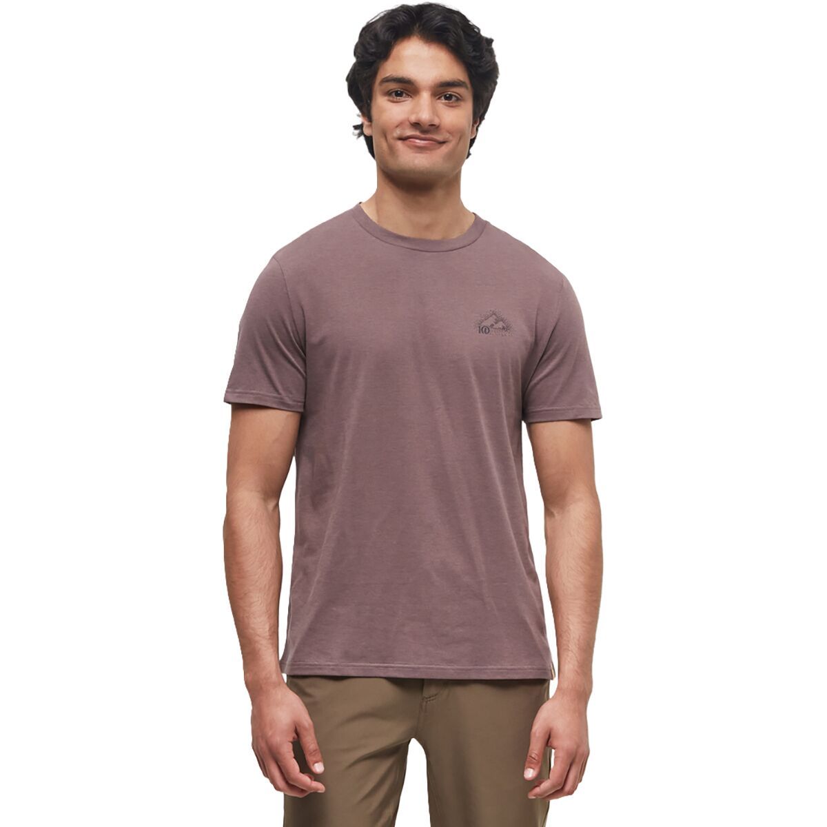 Tentree Men's Mountain Crest T-Shirt in Meteorite Black - Size: XXL