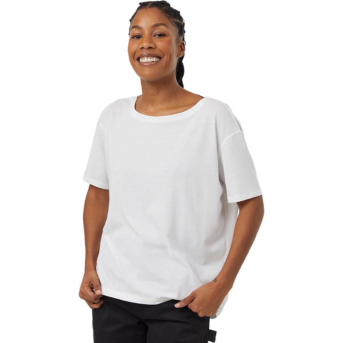 Tentree Women's Plateau T-Shirt in White - Size: XL