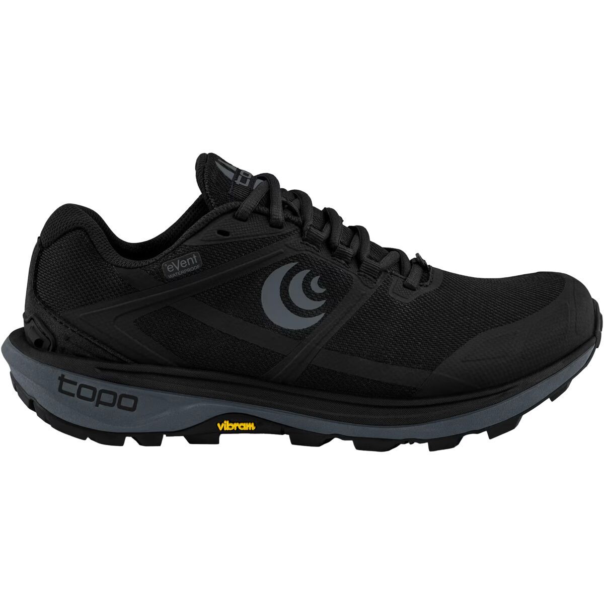 Topo Athletic Men's Terraventure 4 WP Trail Running Shoe in Black / Charcoal - Size: