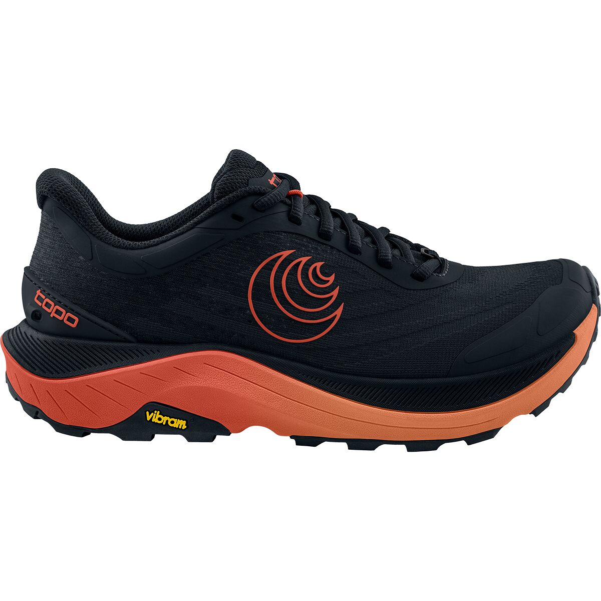 Topo Athletic Men's Ultraventure 4 Trail Running Shoe in Black / Red - Size: