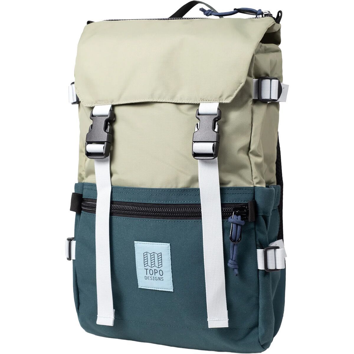 Topo Designs Rover 20L Pack in Oil Green / Dark Pine
