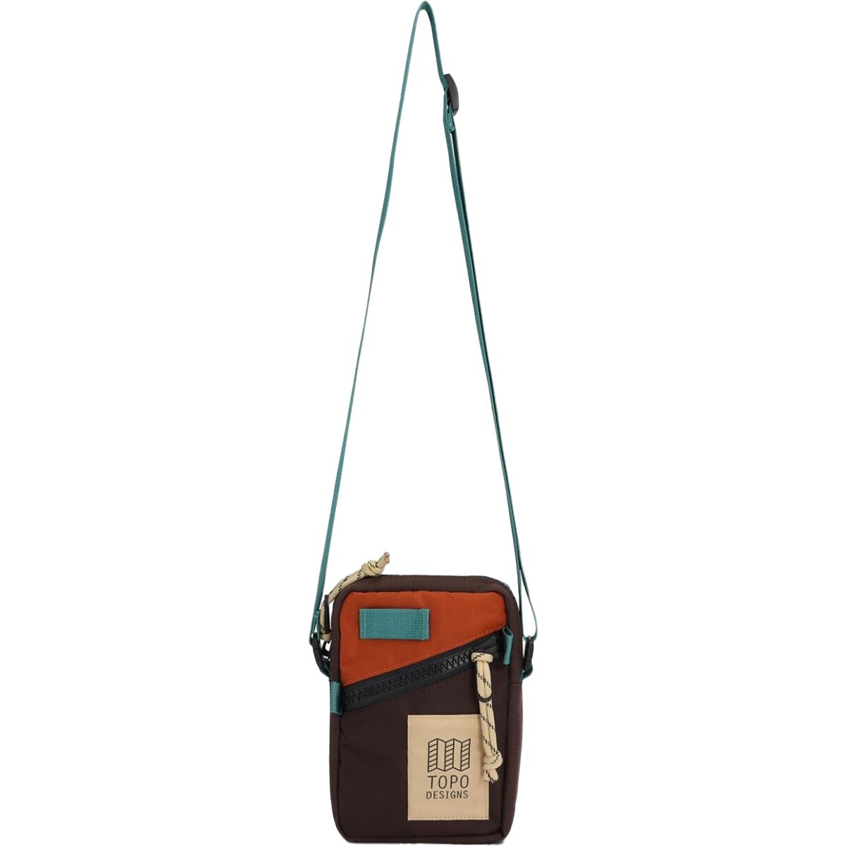 Topo Designs Mini Shoulder Bag in Clay / Chocolate