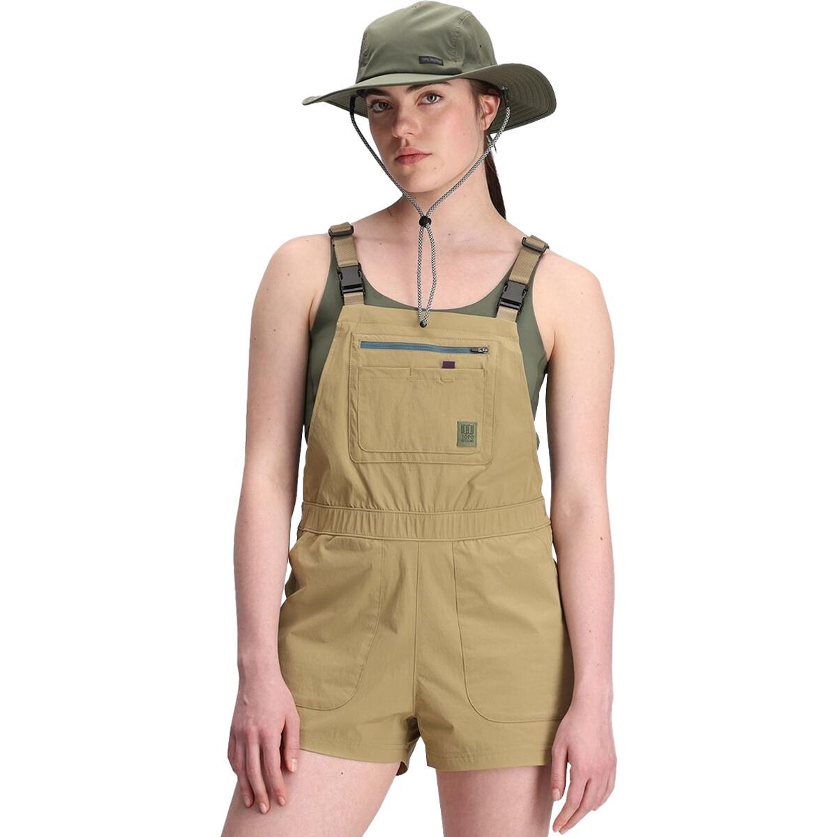 Topo Designs Women's Roads Romper in Elmwood - Size: XS