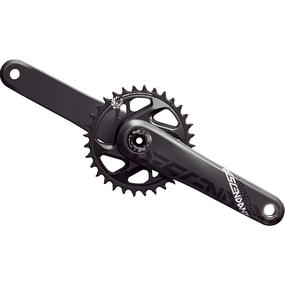 TruVativ Descendant Carbon Eagle DUB Crankset - Boost in Black - Size: 170mm/32T
