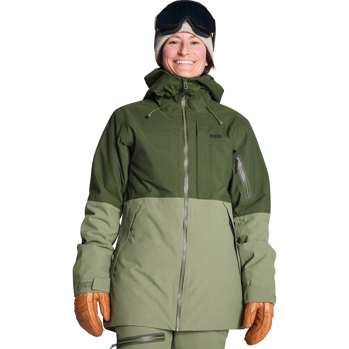 Trew Gear Women's Trillium Jacket in Fatigue Green - Size: XL