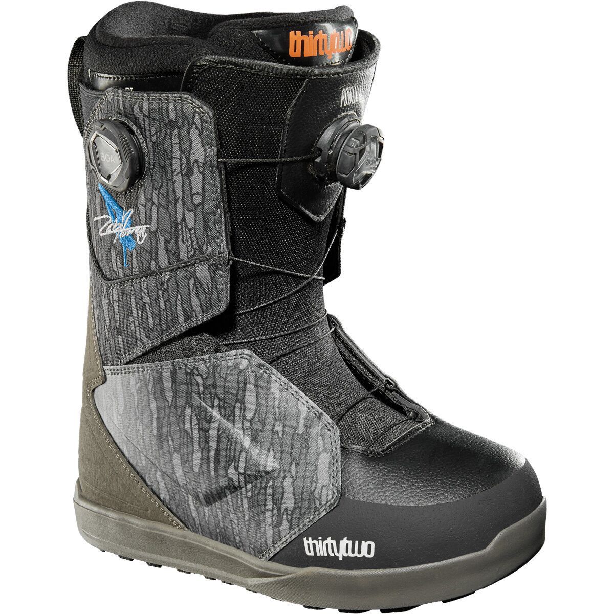 ThirtyTwo Men's Lashed Double BOA Powell Snowboard Boot - 2025 in Olive / Grey / Black - Size: 12