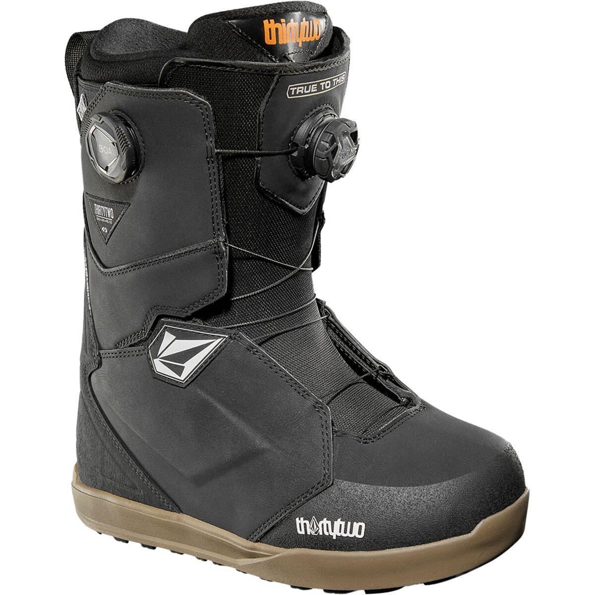 ThirtyTwo x Volcom Lashed Double BOA Snowboard Boot - 2025 in Black / Gum - Size: 11.5
