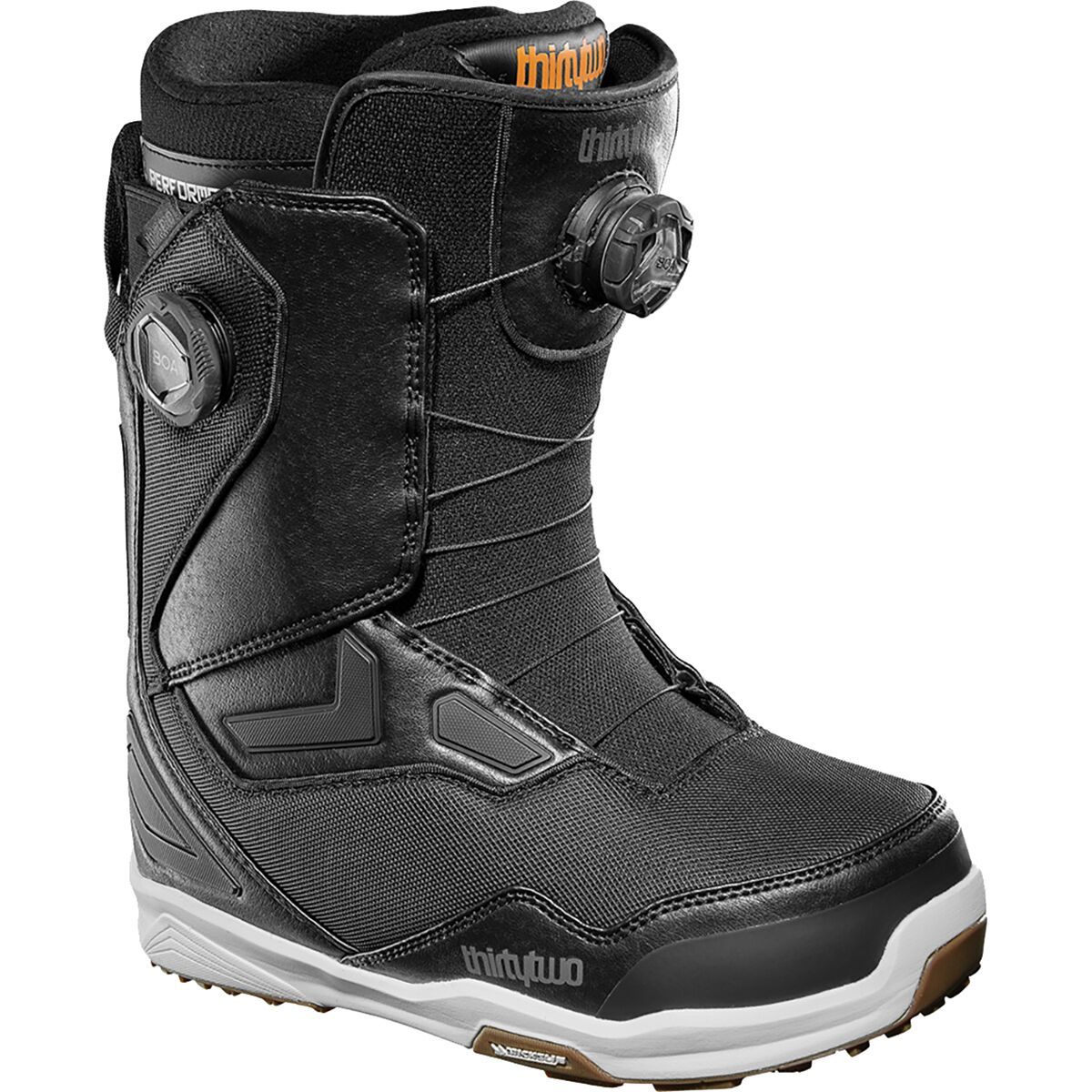 ThirtyTwo Men's TM-2 Double BOA Snowboard Boot - 2025 in Black / White / Gum - Size: 11.5