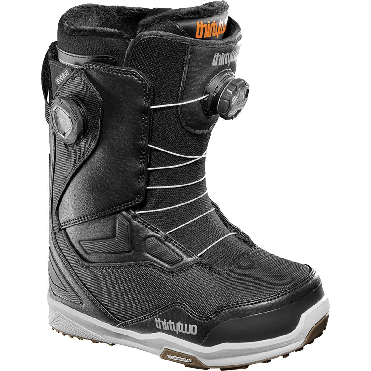 ThirtyTwo Women's TM-2 Double BOA Snowboard Boot - 2025 in Black / White / Gum - Size: 7.5