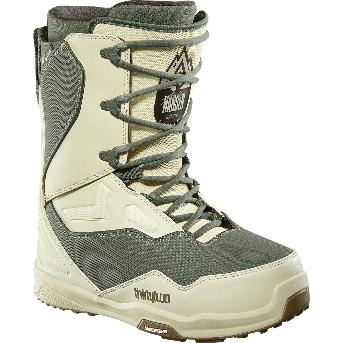 ThirtyTwo Men's TM-2 x Phil Hansen Snowboard Boot - 2025 in Warm Grey / Olive - Size: 10