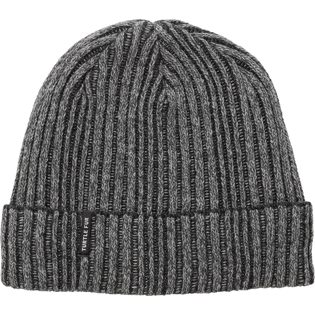 Turtle Fur Ocean Ragg Wool Bryan Beanie in Charcoal