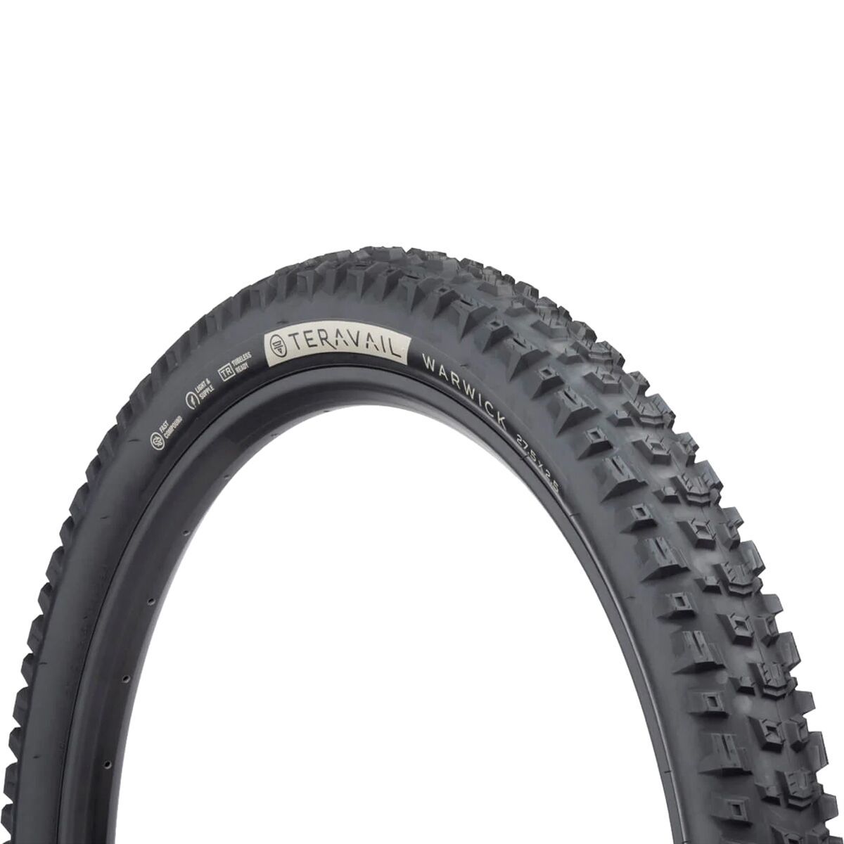 Teravail Warwick Tire - 27.5in in Black, Light & Supple / Fast - Size: 27.5x2.5