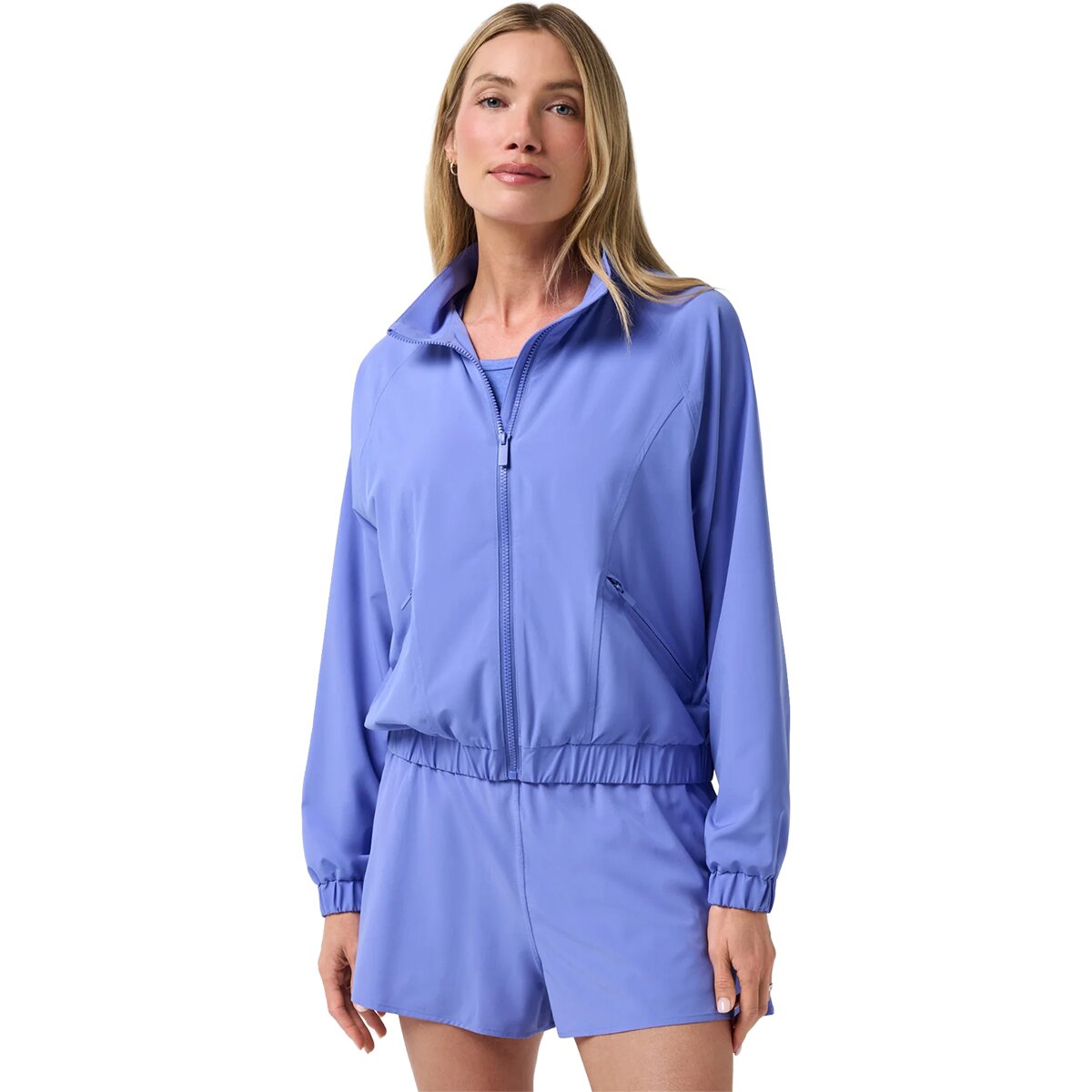 TravisMathew Women's BreezeBlend Travel Day Jacket in Baja Blue - Size: XL