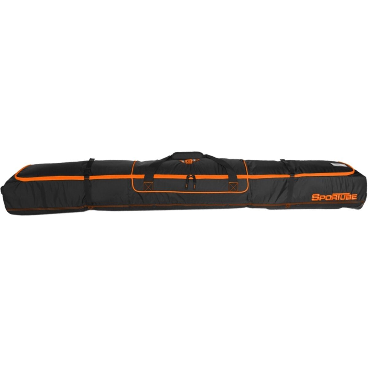 Sportube Ski Shield Wheeled Double Ski Bag in Stealth Black