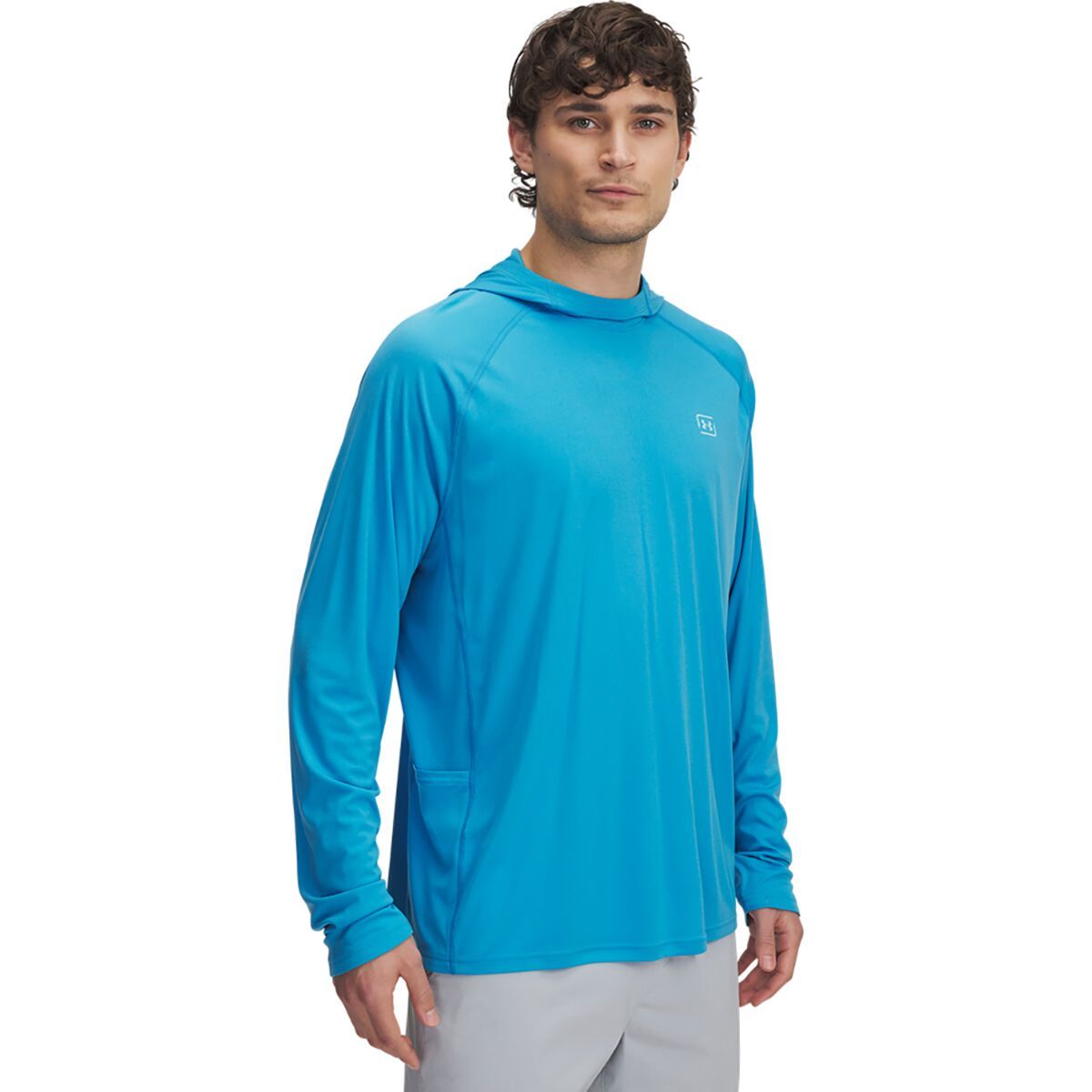 Under Armour Men's Fish Elite Hoodie in Ether Blue / Stream - Size: XXL