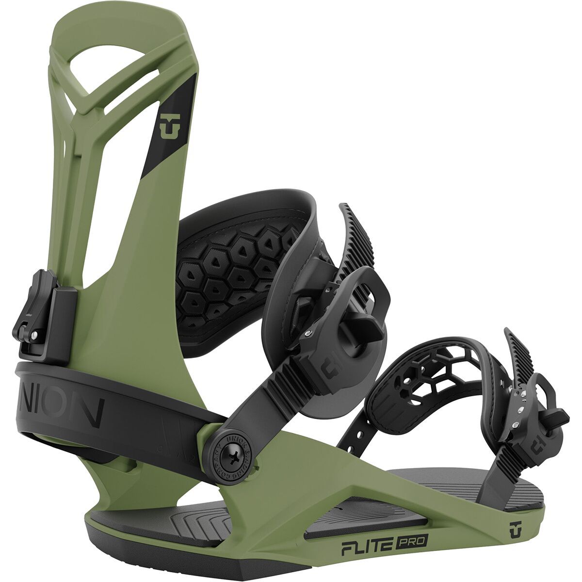 Union Flite Pro Snowboard Binding - 2025 in Olive Green - Size: Small