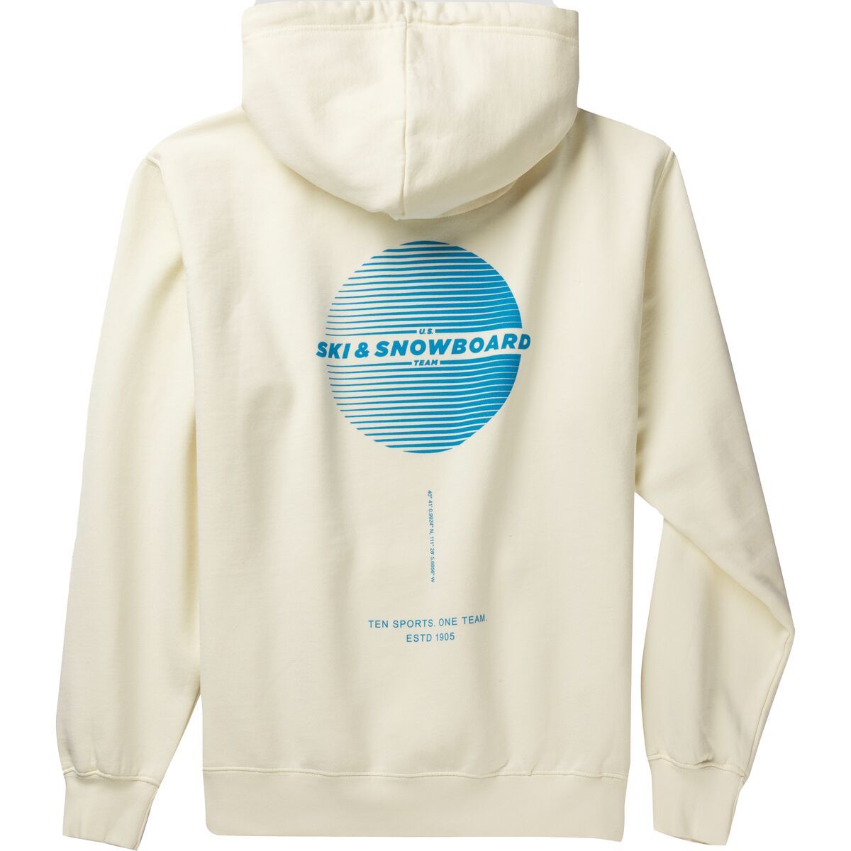 US Ski and Snowboard Men's Circle Graphic Hoodie in Vintage White - Size: XXL