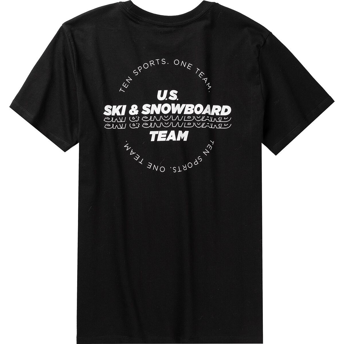 US Ski and Snowboard Men's Ten Sports One Team T-Shirt in Black - Size: Small