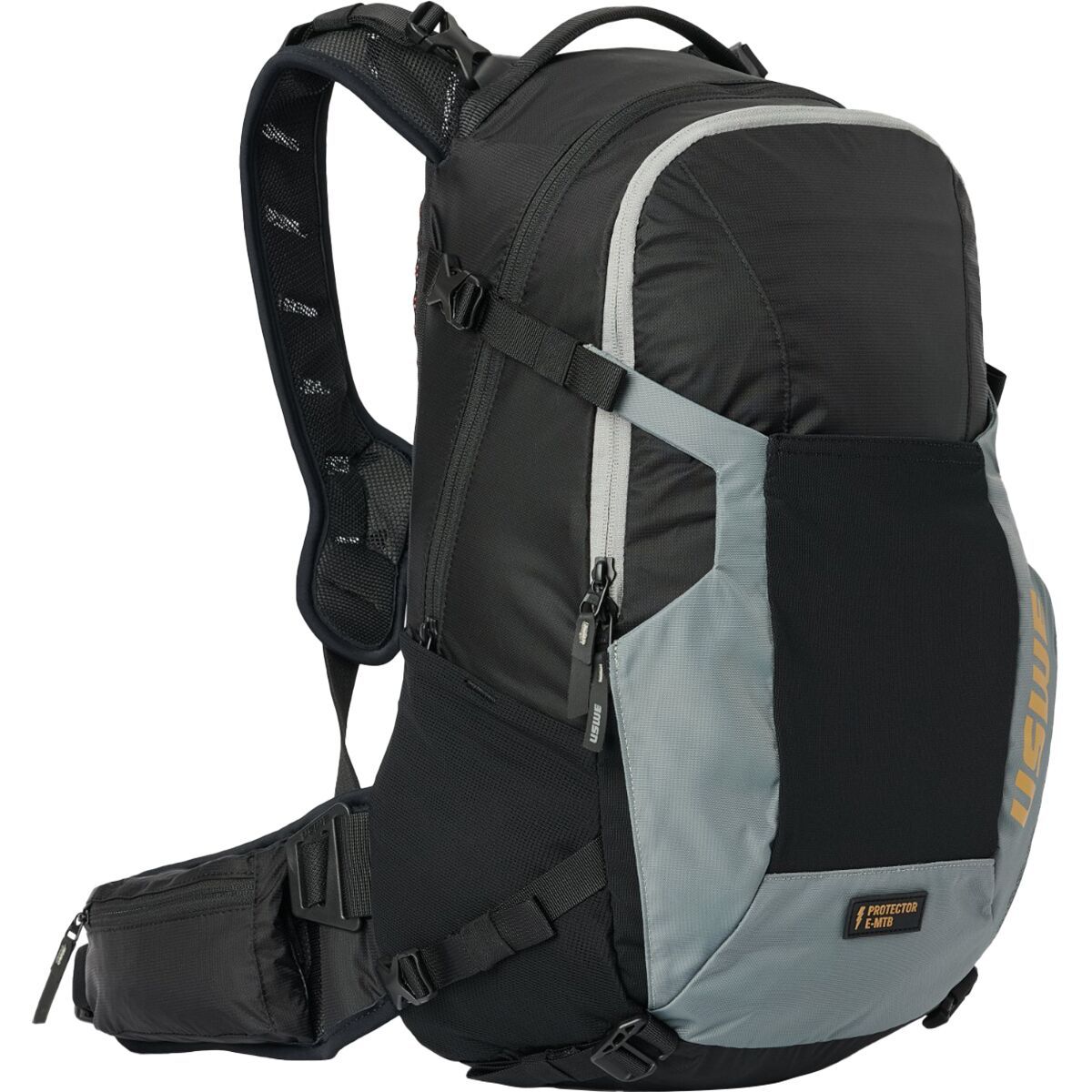 USWE Watt 25L E-MTB Protector Backpack in Black / Grey