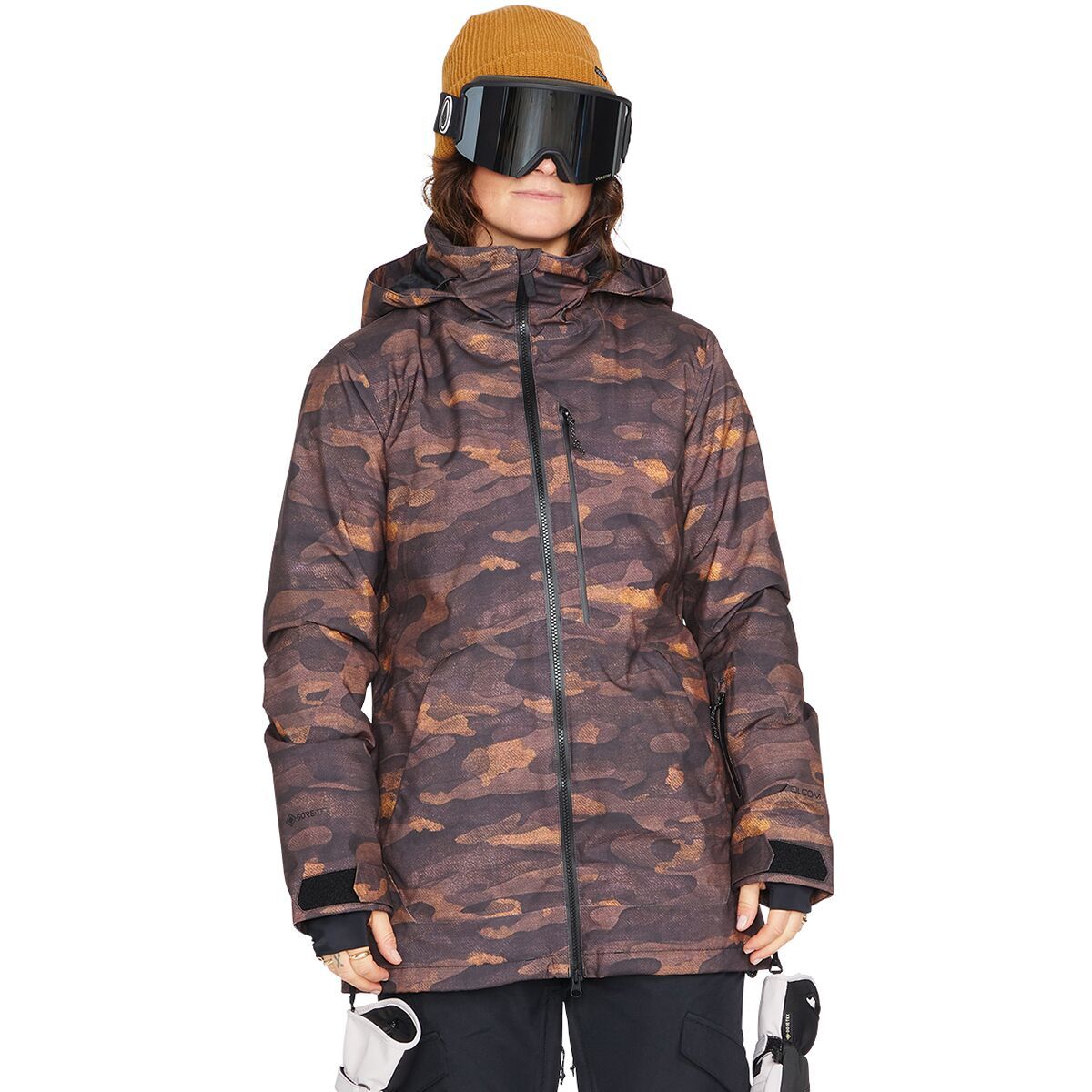 Volcom Women's 3D Stretch GORE-TEX Jacket in Dusk Camo - Size: Small