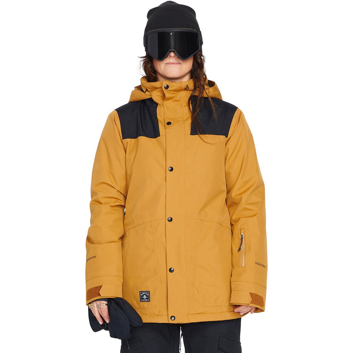 Volcom Women's Ell Insulated GORE-TEX Jacket in Caramel - Size: Small