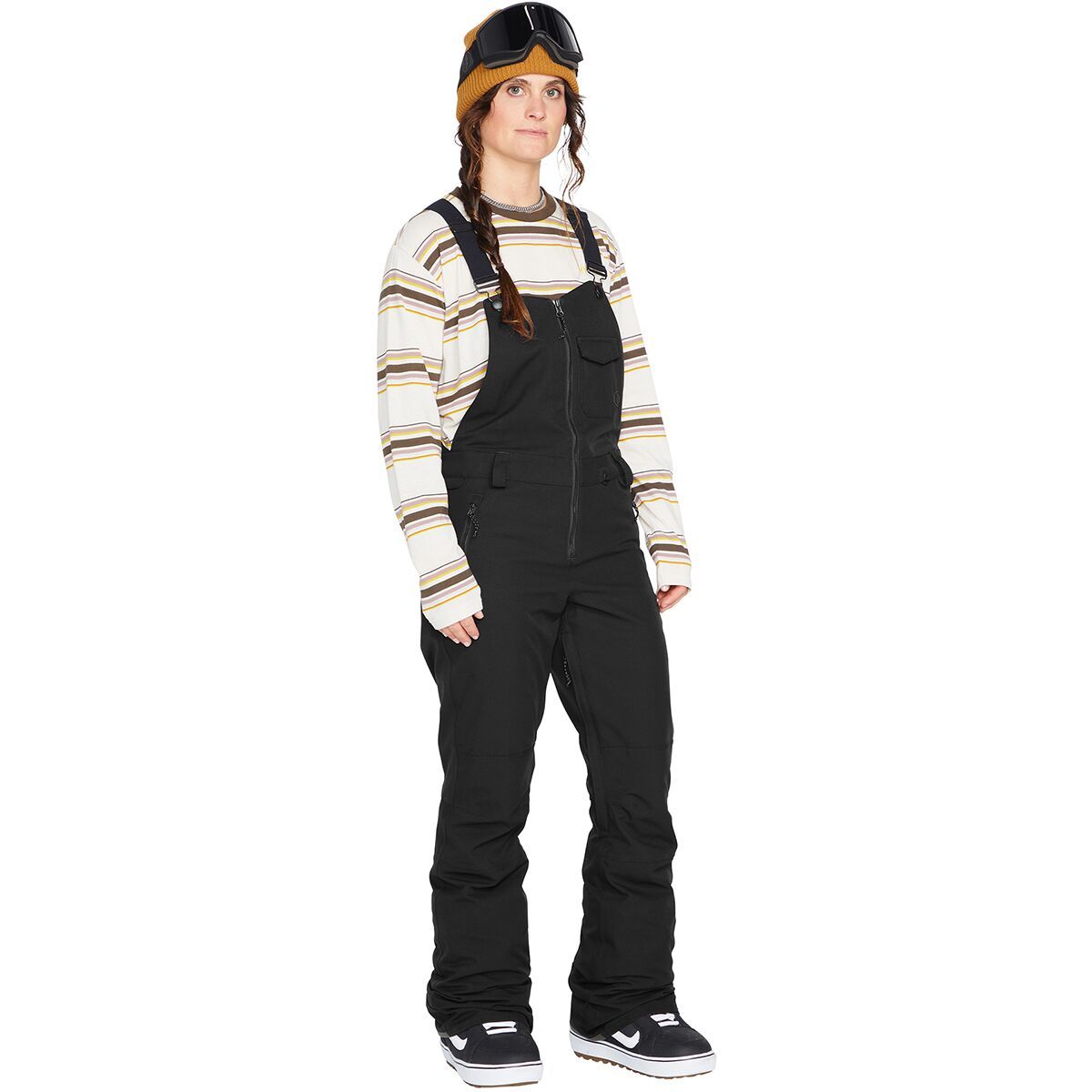 Volcom Women's Swift Bib Overall Pant in Black - Size: XS
