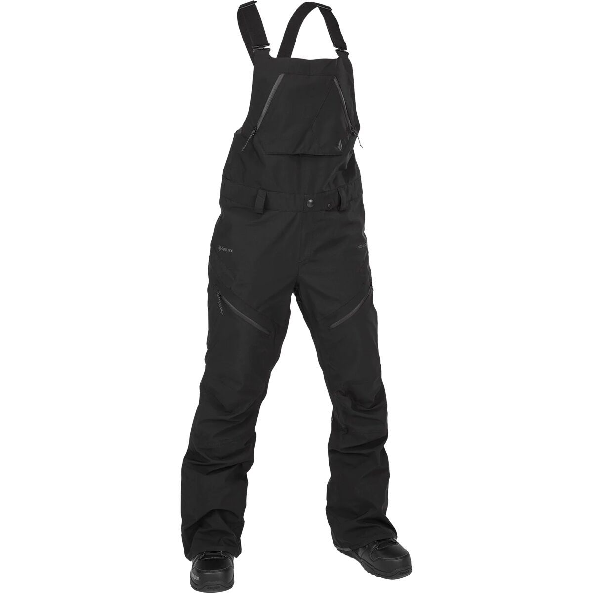 Volcom Women's Elm Stretch GTX Bib Overall in Black - Size: Small
