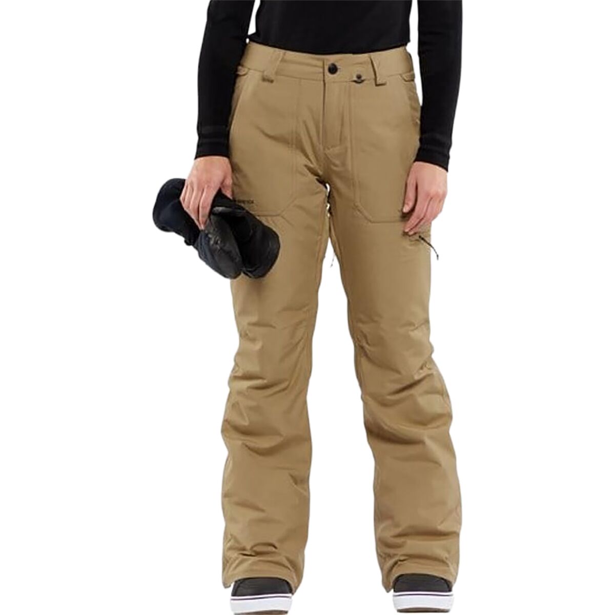 Volcom Volcom Women's Knox Insulated GORE-TEX Pant in Dark Khaki - Size: Large - $176.97 at Steep and Cheap