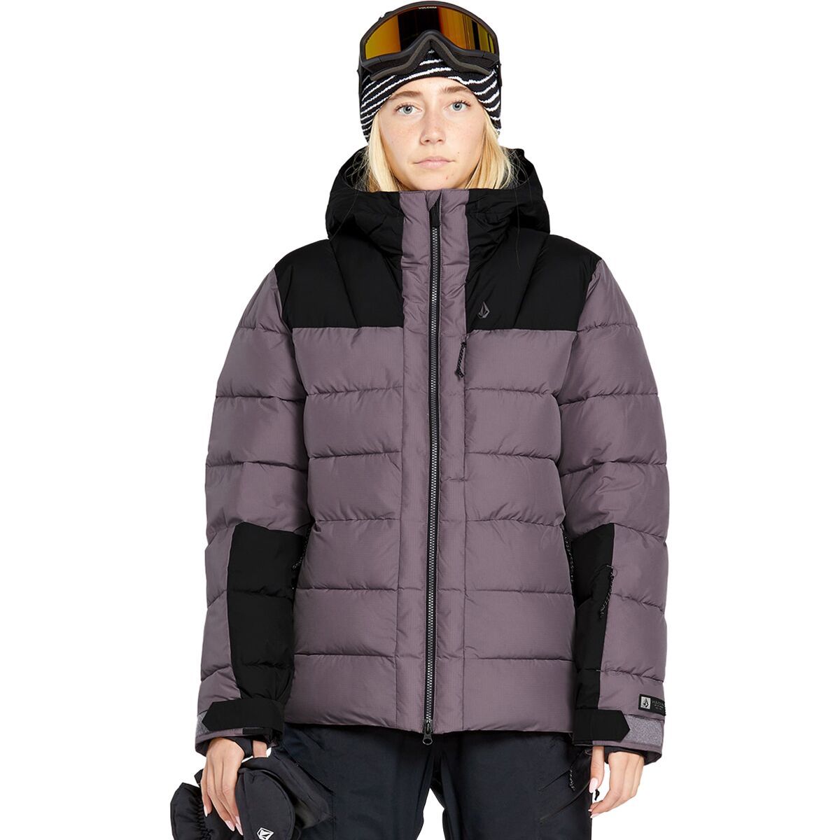 Volcom Women's Puffleup Jacket in Lichen Green - Size: XS