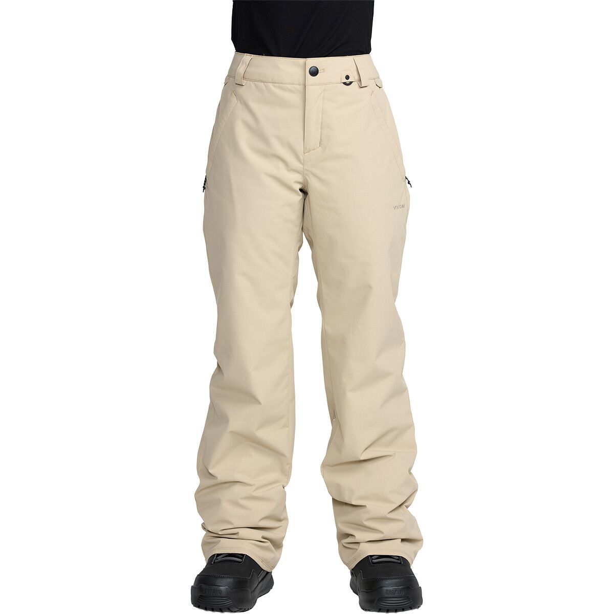 Volcom Women's Frochickie Insulated Pant in Oatmeal - Size: Large
