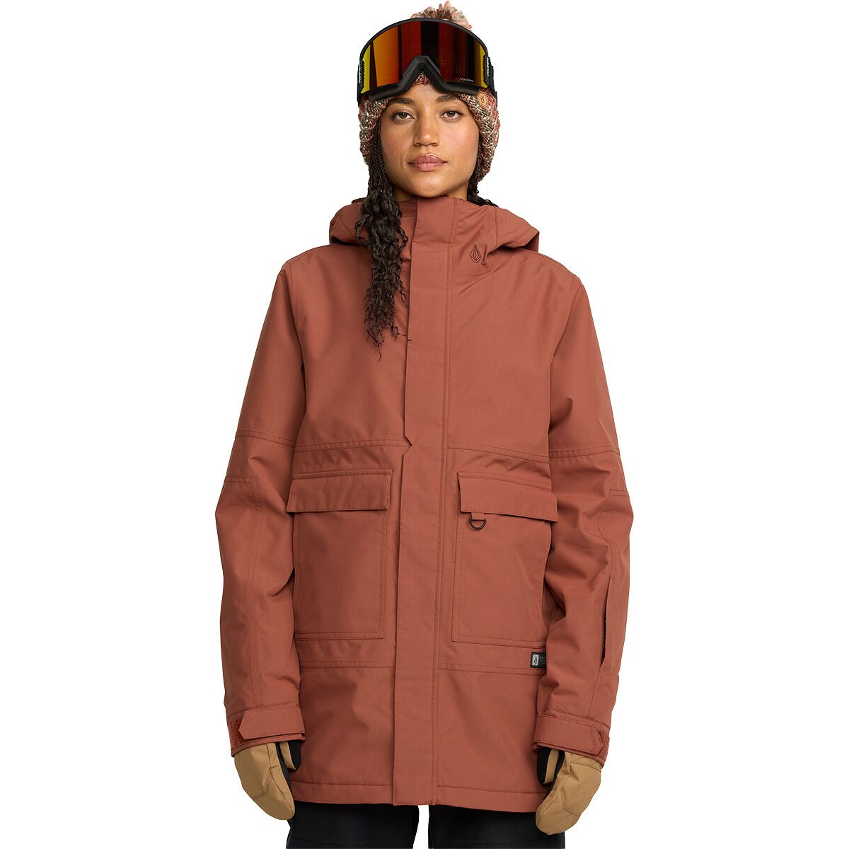 Volcom Volcom Women's QC Cruiser Insulated Parka in Henna - Size: Small - $189.00 at Steep and Cheap