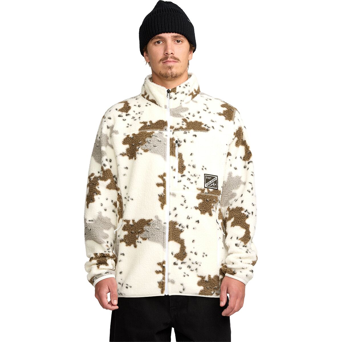 Volcom Volcom Men's Nelson Sherpa Full-Zip Jacket in White - Size: XL - $70.00 at Steep and Cheap